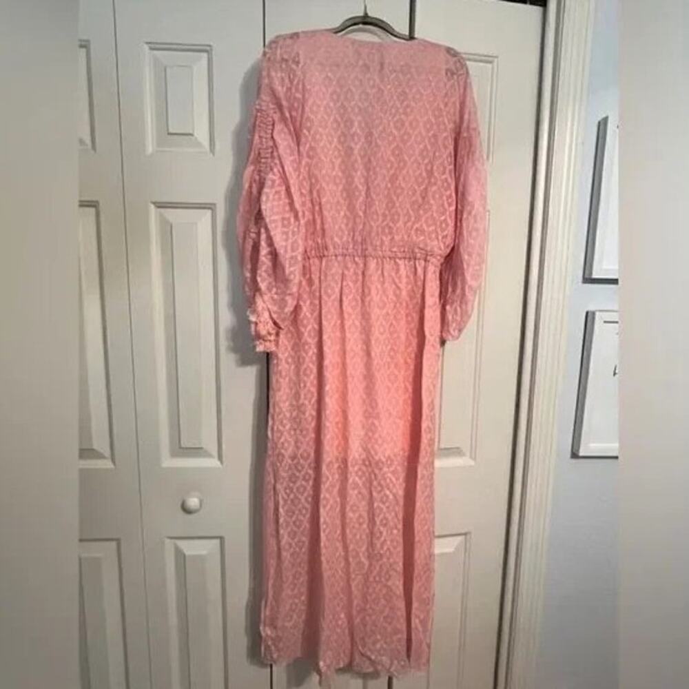 (70% OFF) Nwt Alice & Olivia Esmeralda Silk Blend Side Slit Midi Dress Medium - Picture 5 of 7